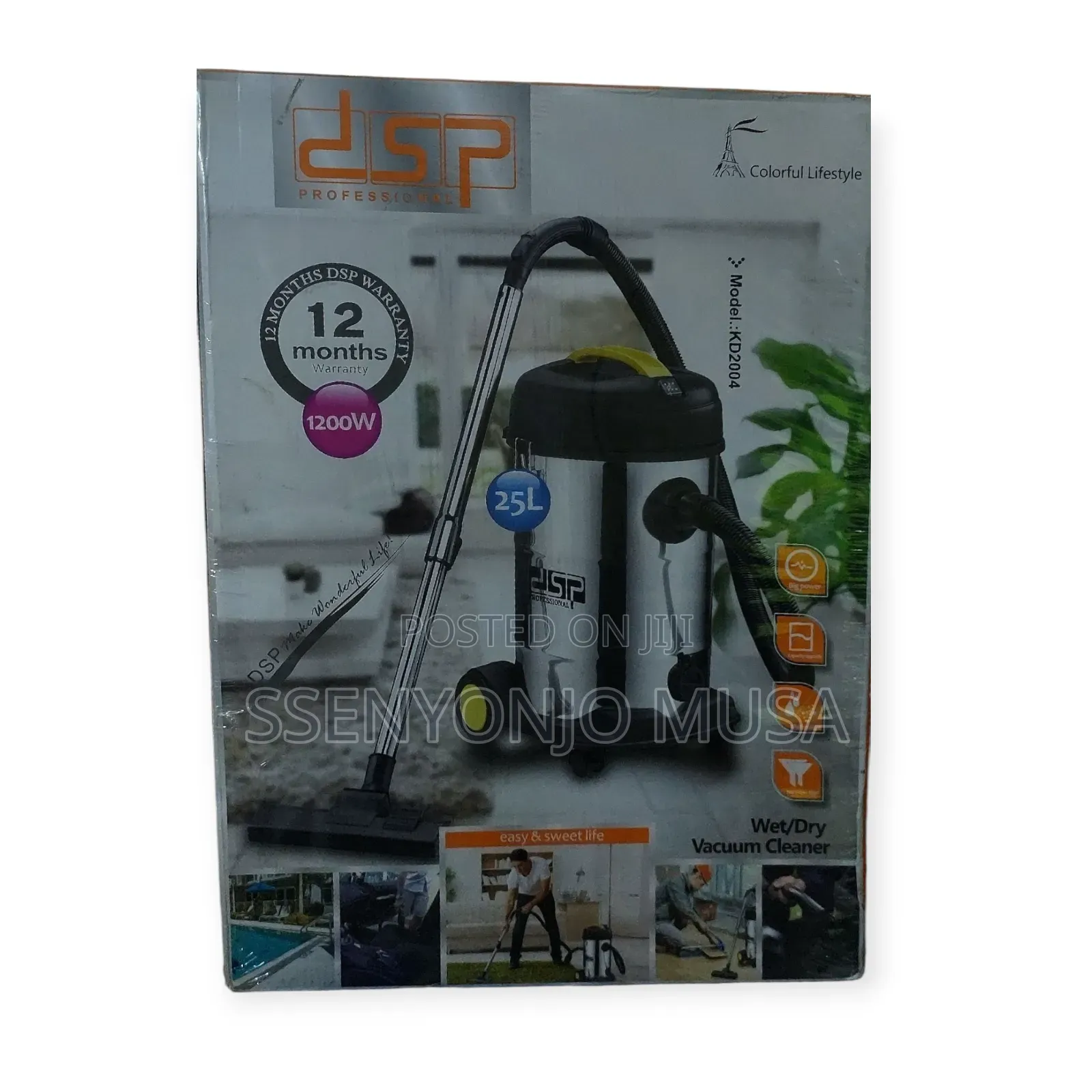 DSP Vacuum Cleaner Wet/Dry 25l Capacity - Kd2004 - 1200w