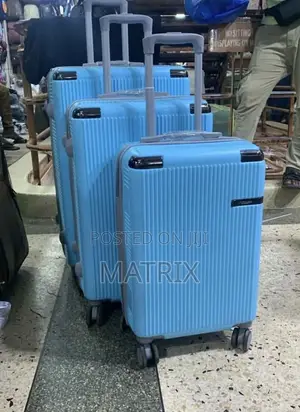 Set of 3pcs Plastic Travel Waterproof Suitcase