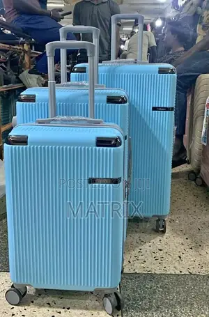 Set of 3pcs Plastic Travel Waterproof Suitcase