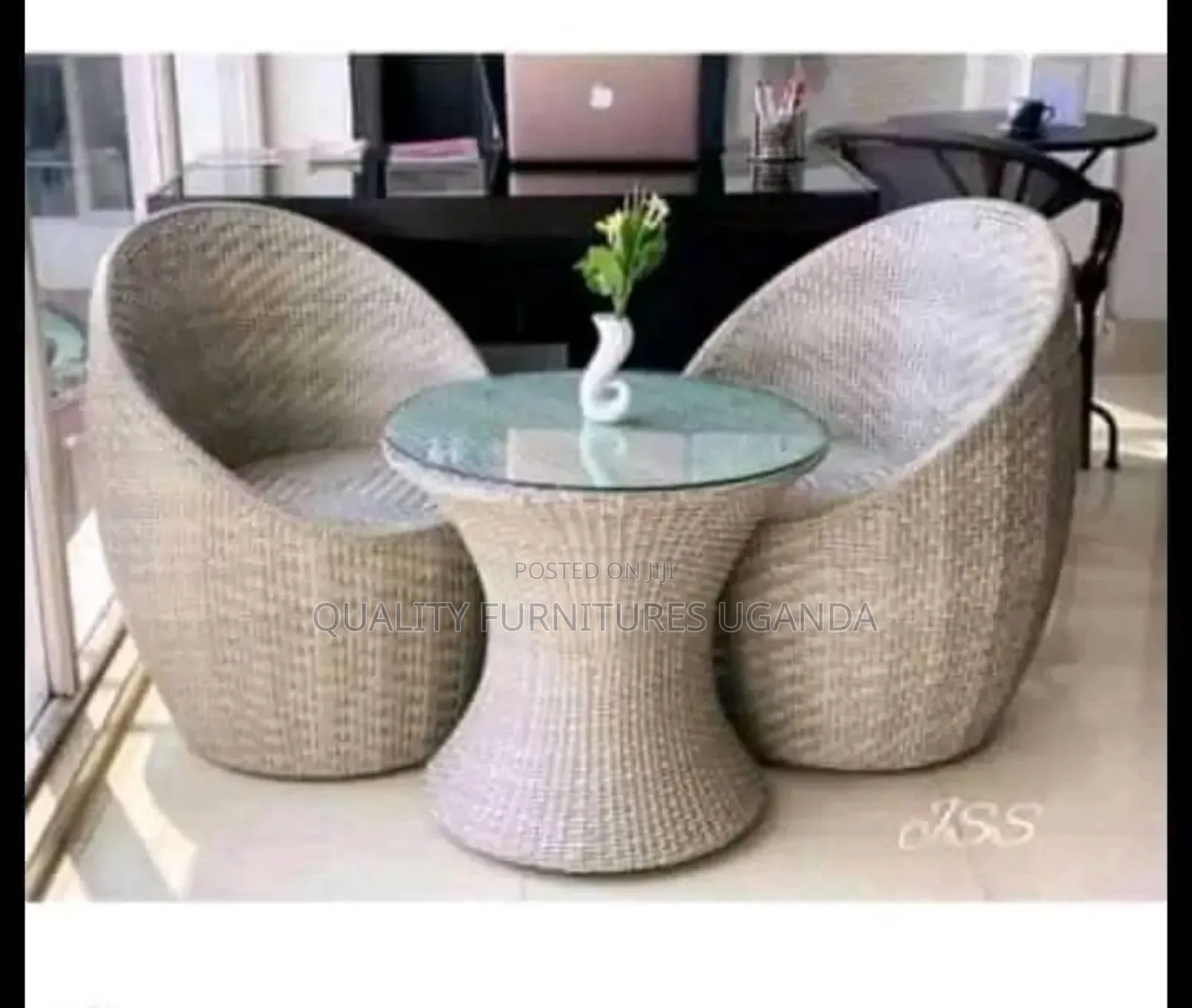Armless 2 Seater Balcony Dining Table