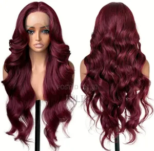 Burgundy Bodywave Hair Wig