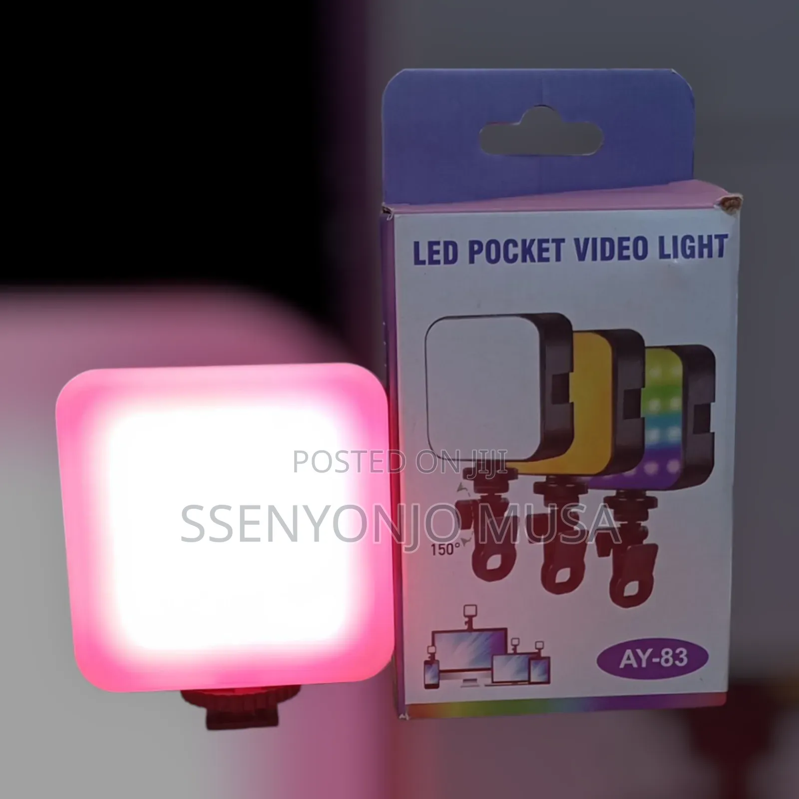 Ay-83 Usb-c Rechargeable Rgb Pocket Video Light -compact Led