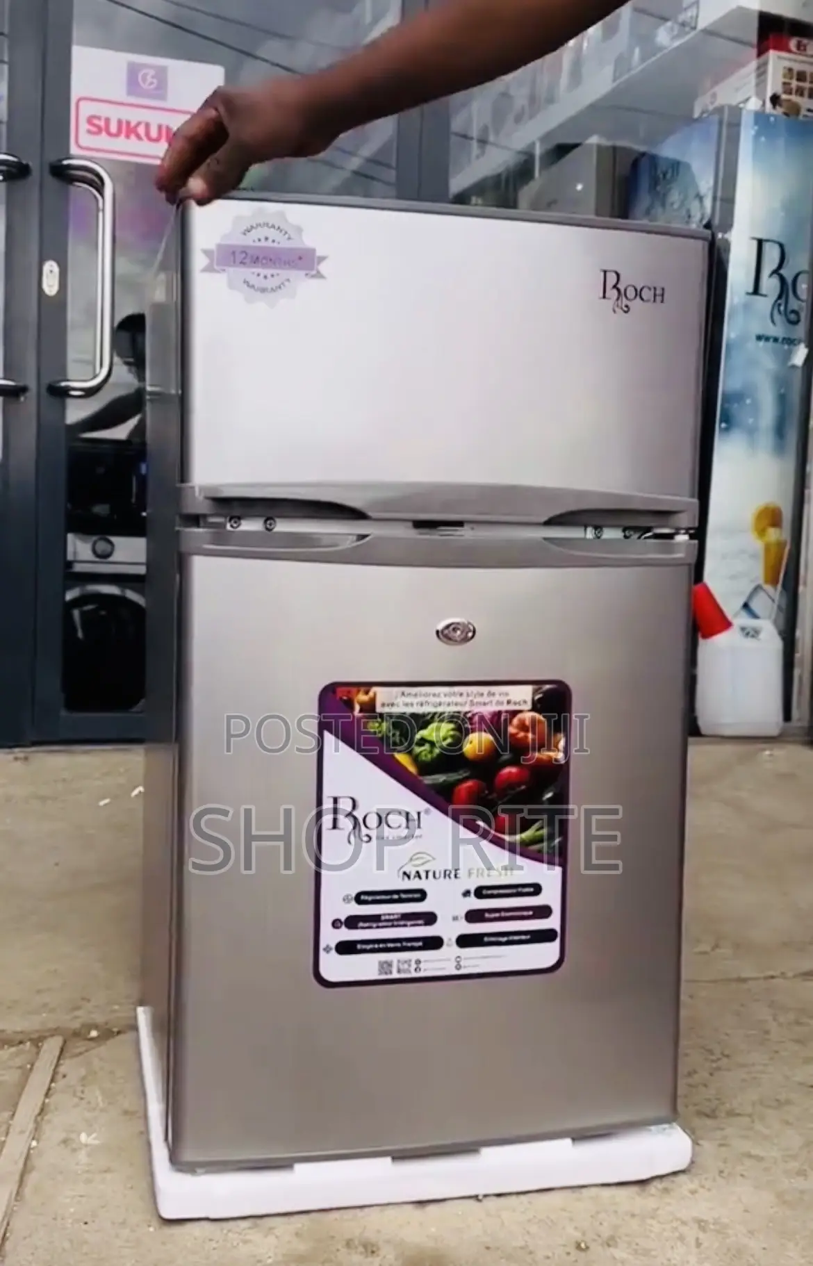 Roch Double Door 125 Liters Refrigerator