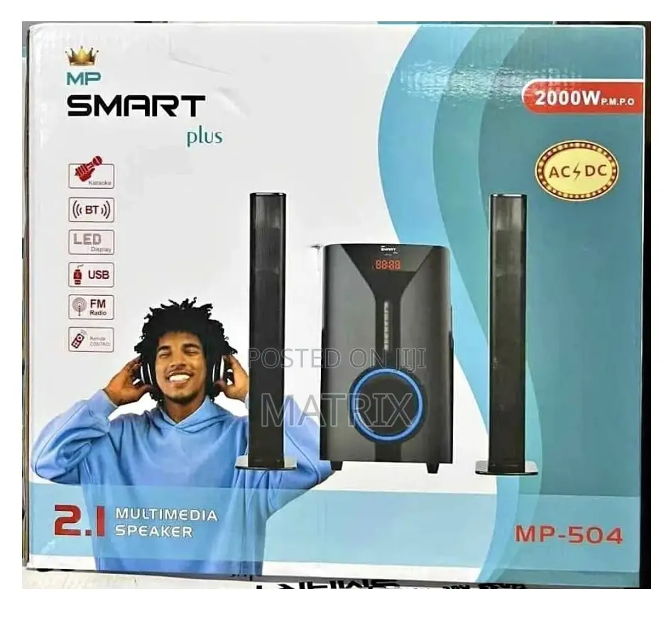 Smartplus 2.1 Channel Speaker With Convertible Soundbar