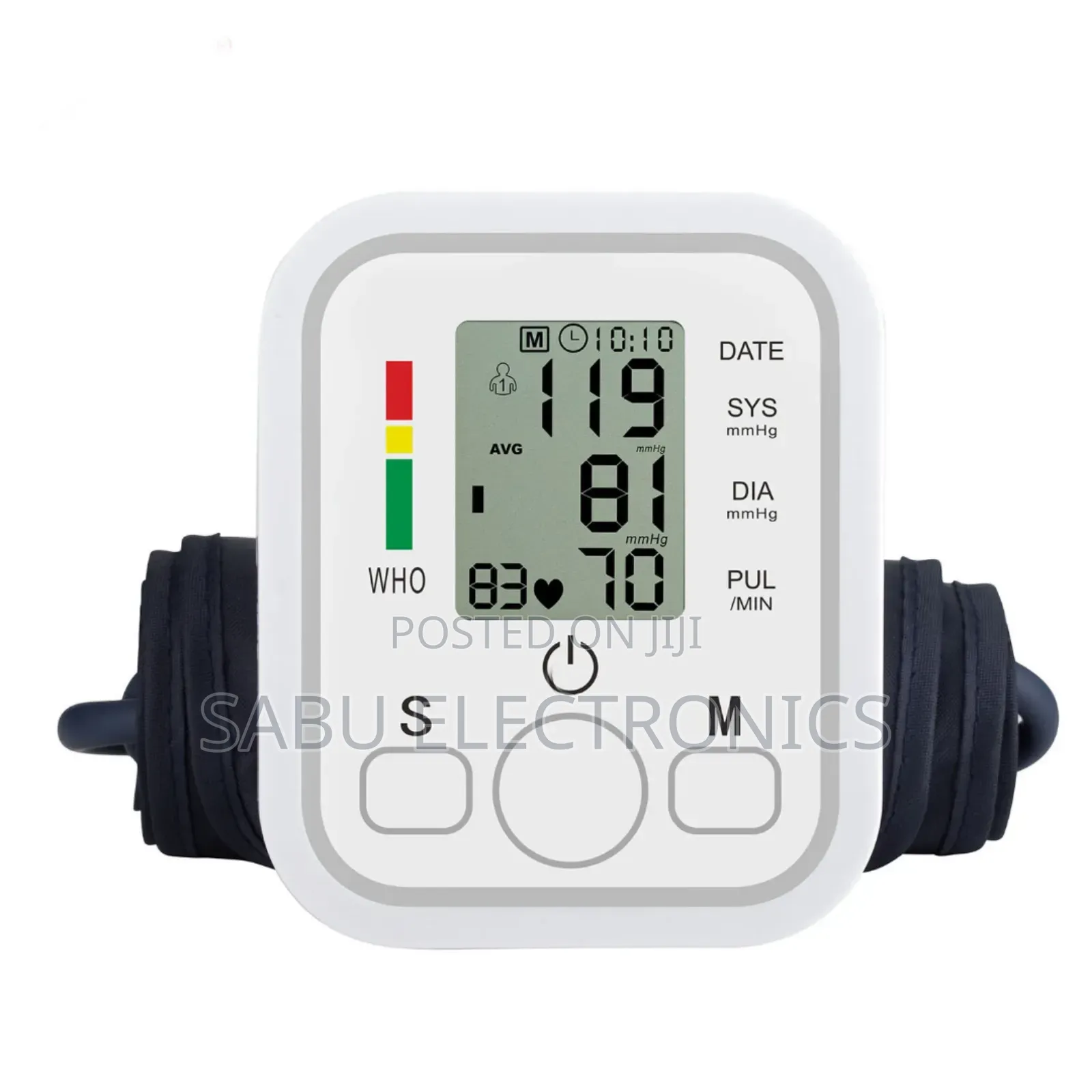 Smart Digital Blood Pressure Monitor – LCD Arm Cuff Machine