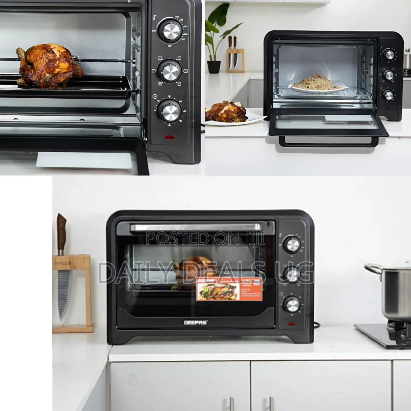 Geepas Electric Oven With Rotisserie