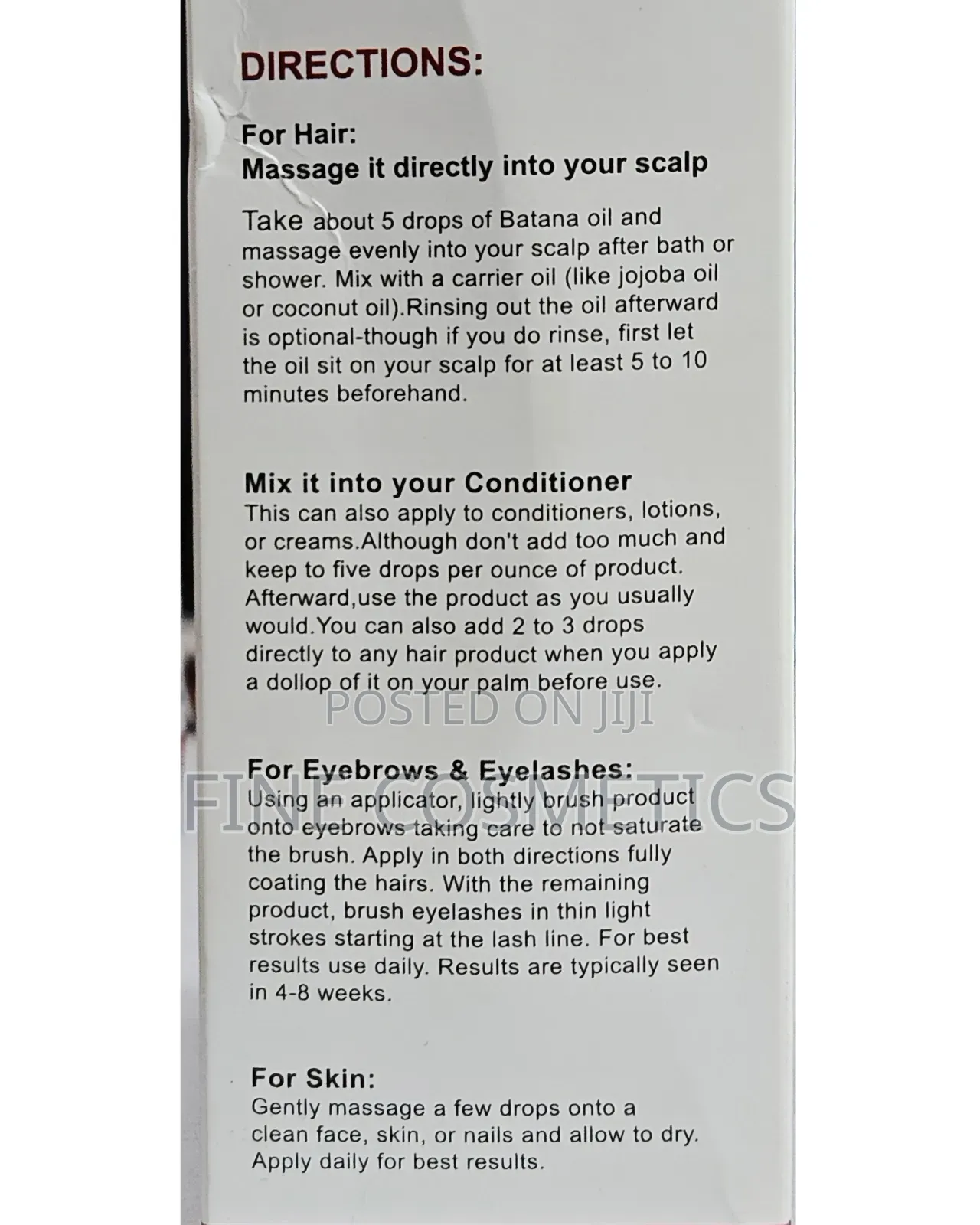 Batana Oil Hair Growth + Strength Anti-breakage Hair Loss Baldnes Care