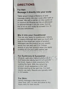 Batana Oil Hair Growth + Strength Anti-breakage Hair Loss Baldnes Care