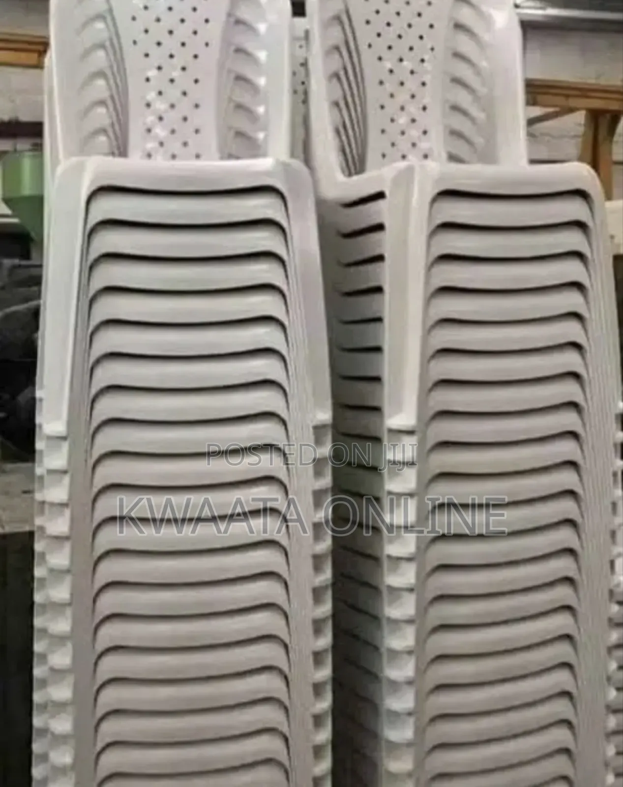 10 Pieces Stackable Plastic Reception Chairs- Armless