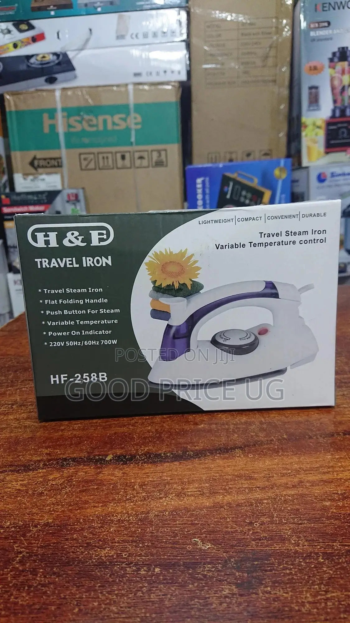 H F Travel Iron Hf-258b