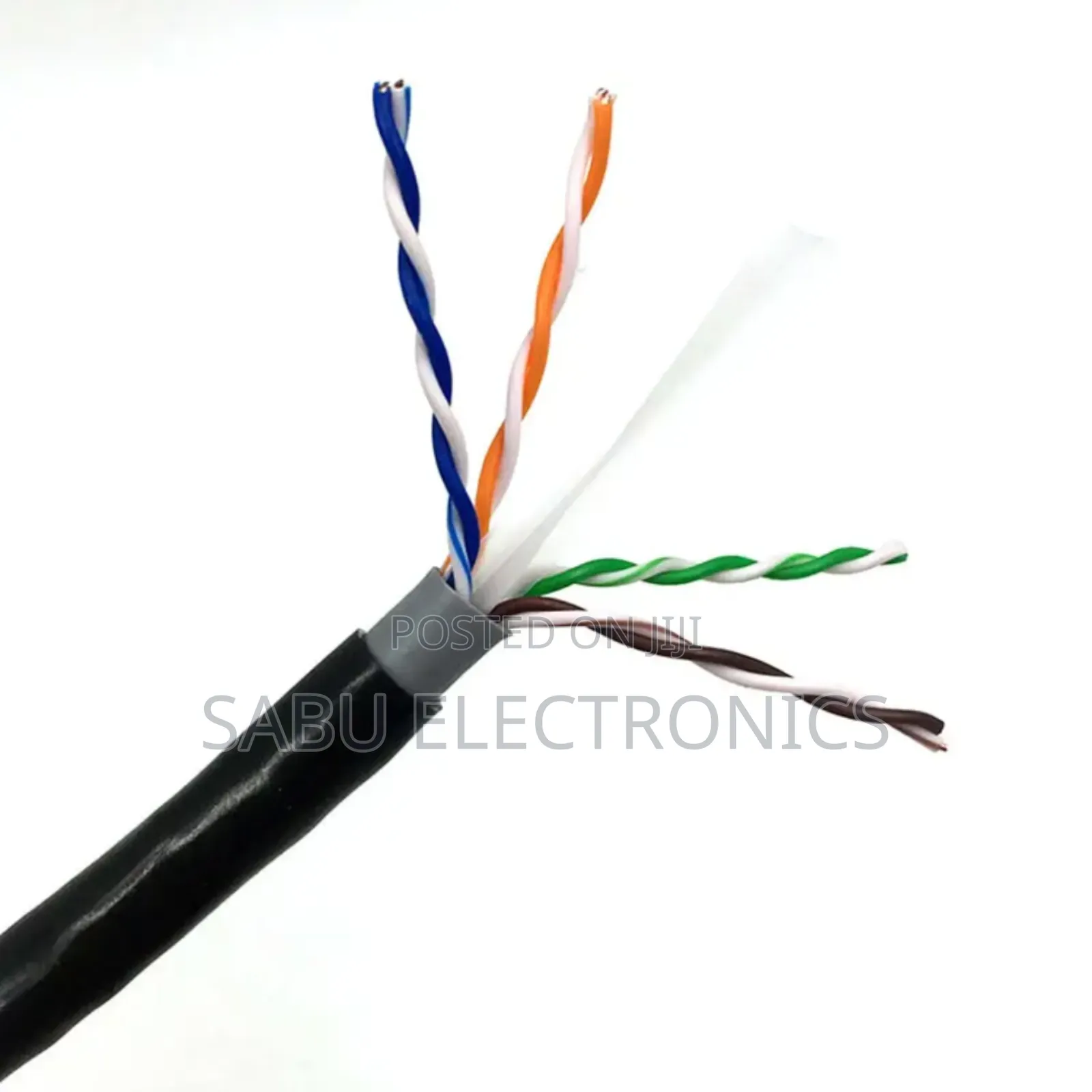 Heavy-Duty Outdoor Cat6 Cable – 100m Roll Weatherproof, High Speed