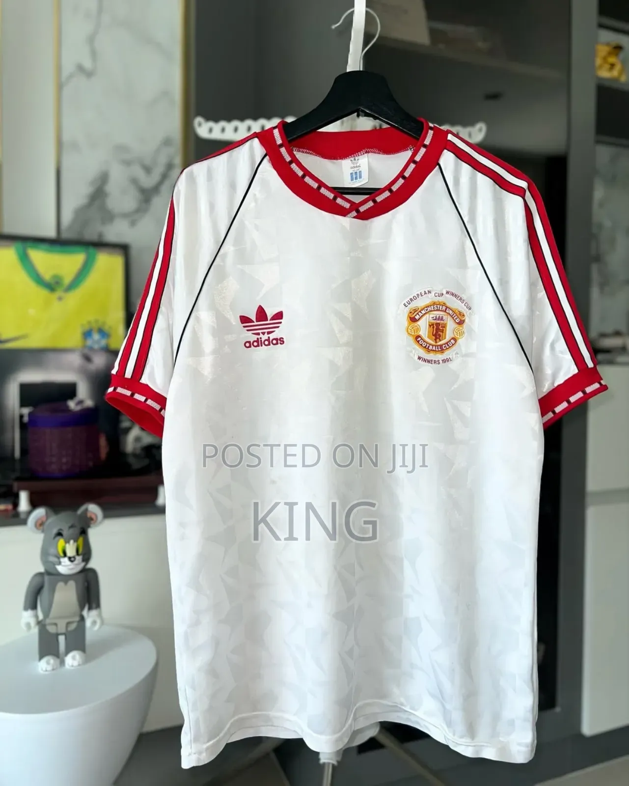 Adidas Manchester United 1991 European Cup Winners' Cup Away Shirt.