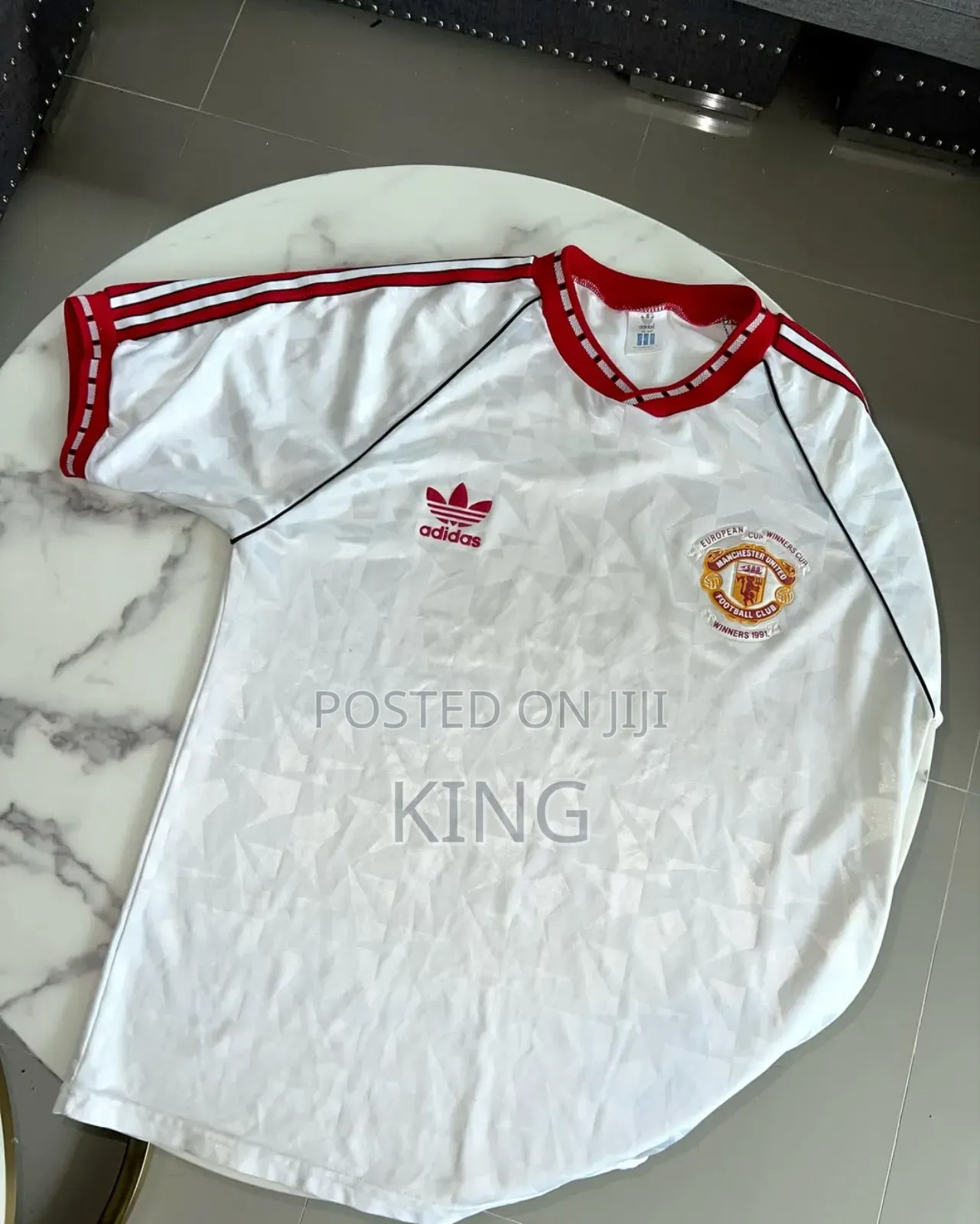 Adidas Manchester United 1991 European Cup Winners' Cup Away Shirt.