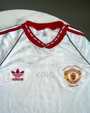 Adidas Manchester United 1991 European Cup Winners' Cup Away Shirt.
