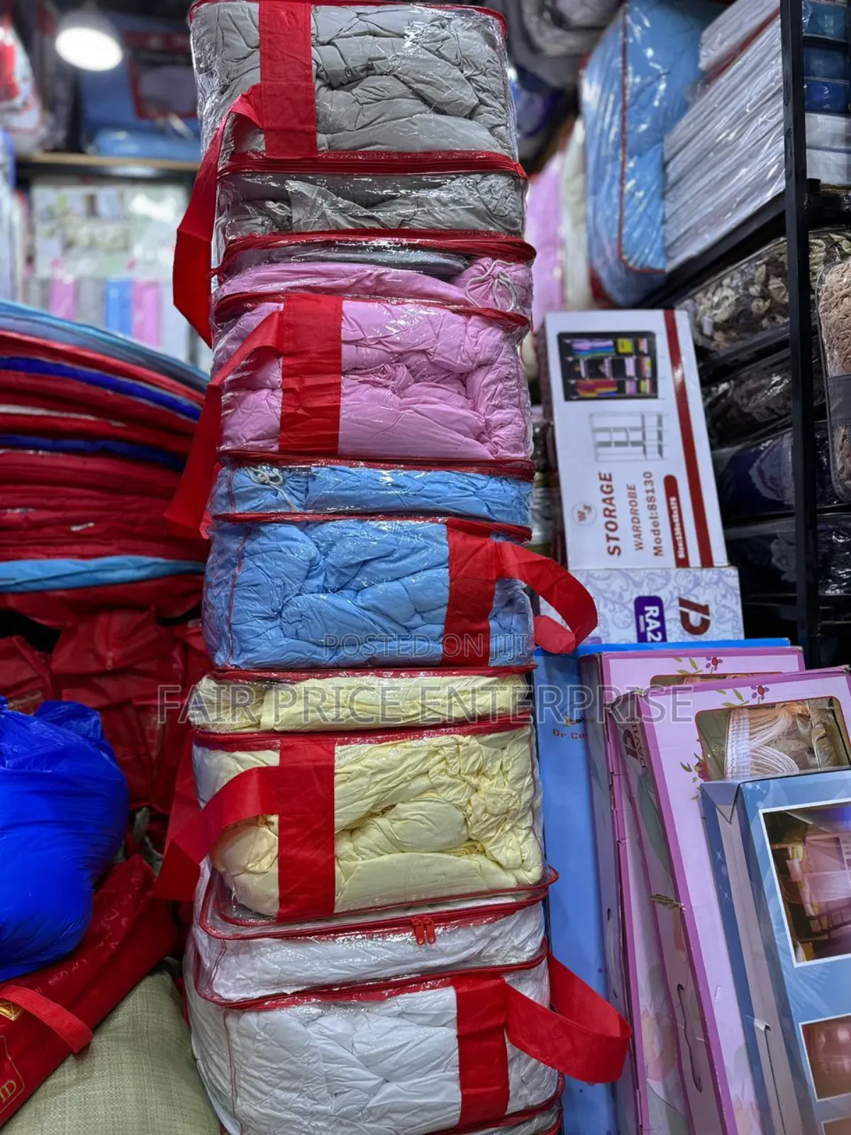 10 in 1 Classic Cotton Duvet Sets 6x6 ( Plain Color) )