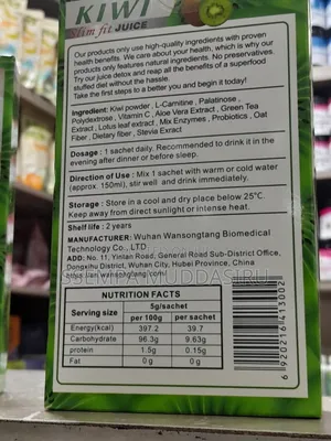 Winstown Kiwi Slim Fit Juice Detox Cleanse 50g