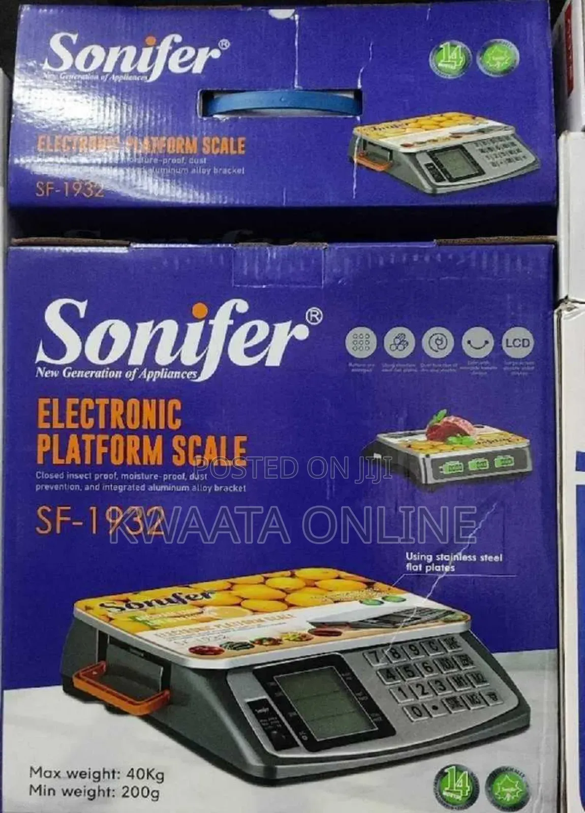Sonifer Digital Commercial Price Scale 40kg Electronic High Precision
