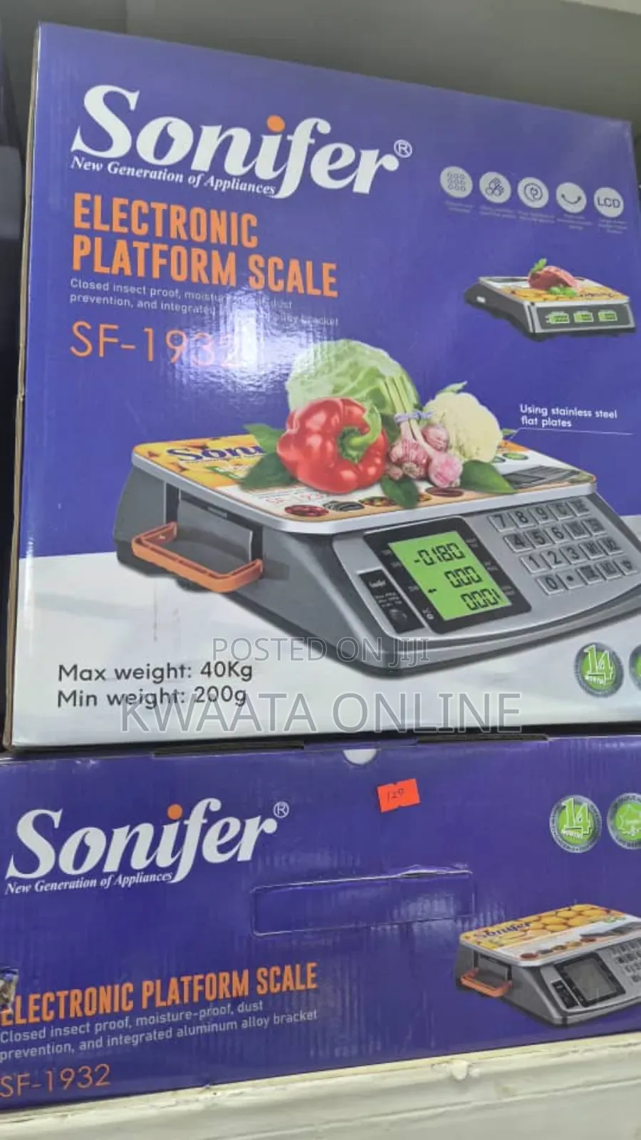 Sonifer Digital Commercial Price Scale 40kg Electronic High Precision