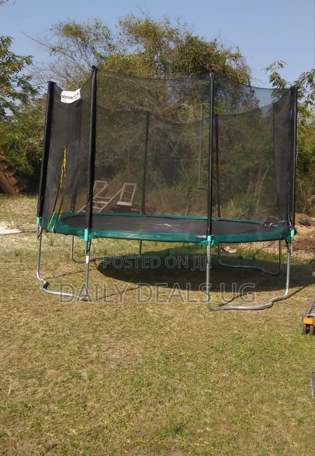 12ft Kids Trampoline Green