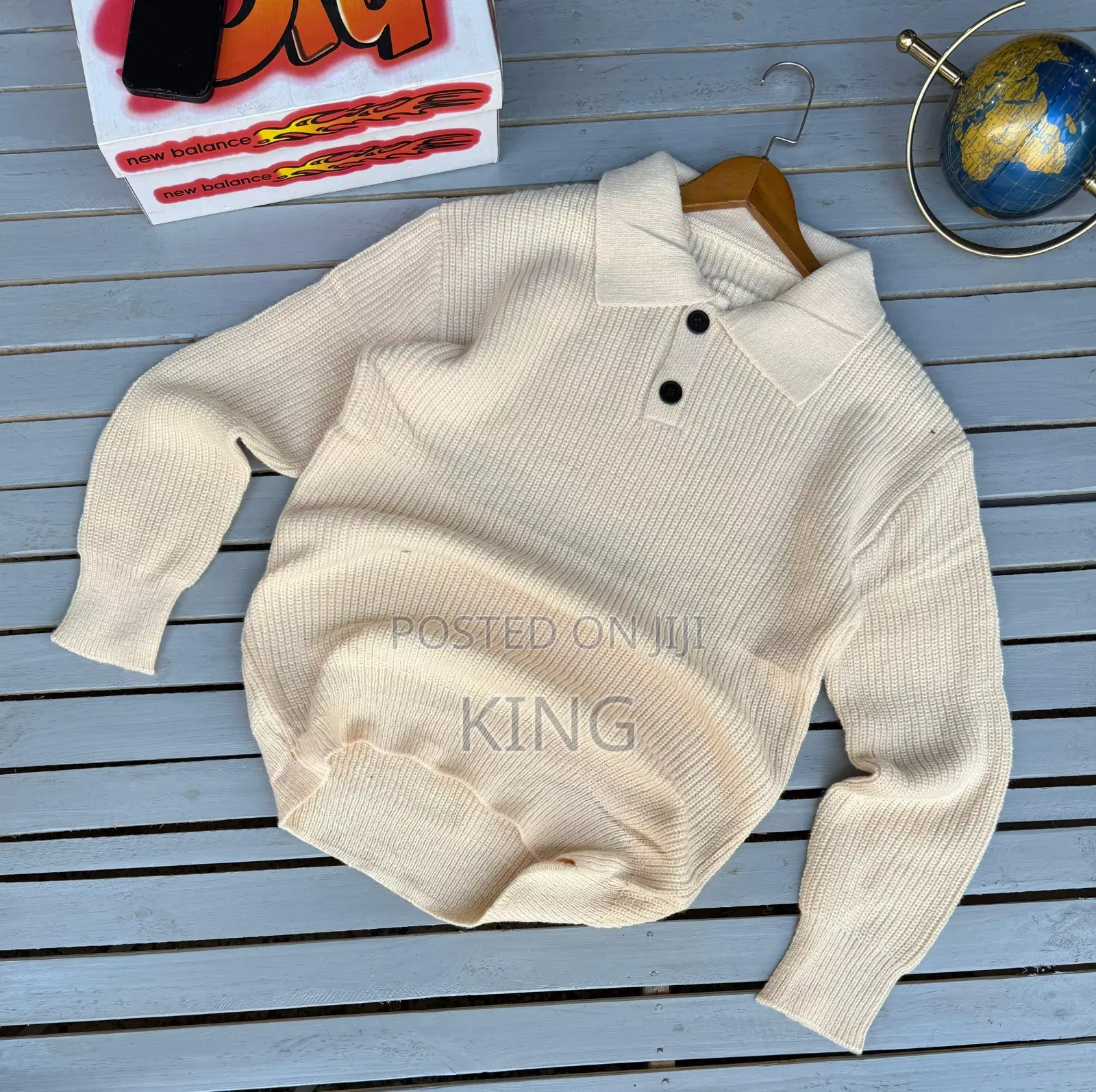 Quarter Button Sweater