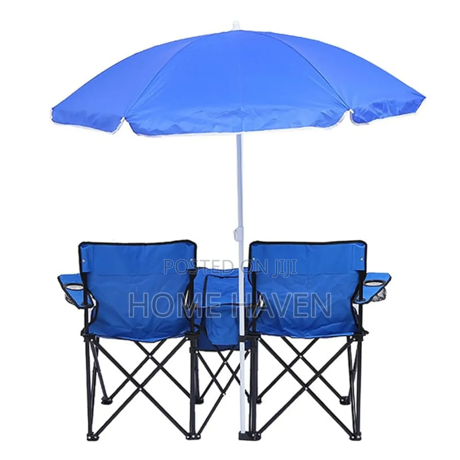 Portable Compact Folding 2 Person Camping Chair With Umbrella