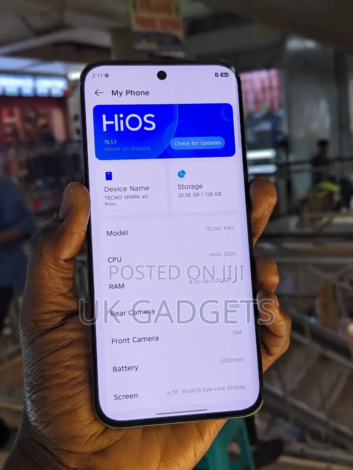 Tecno Spark 40 Pro+ 128 GB White