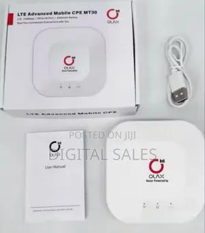 Olax Mifi Olax Mt30 Mifi With Lan Port And 4000mah - Lyca, Airtel, Mtn