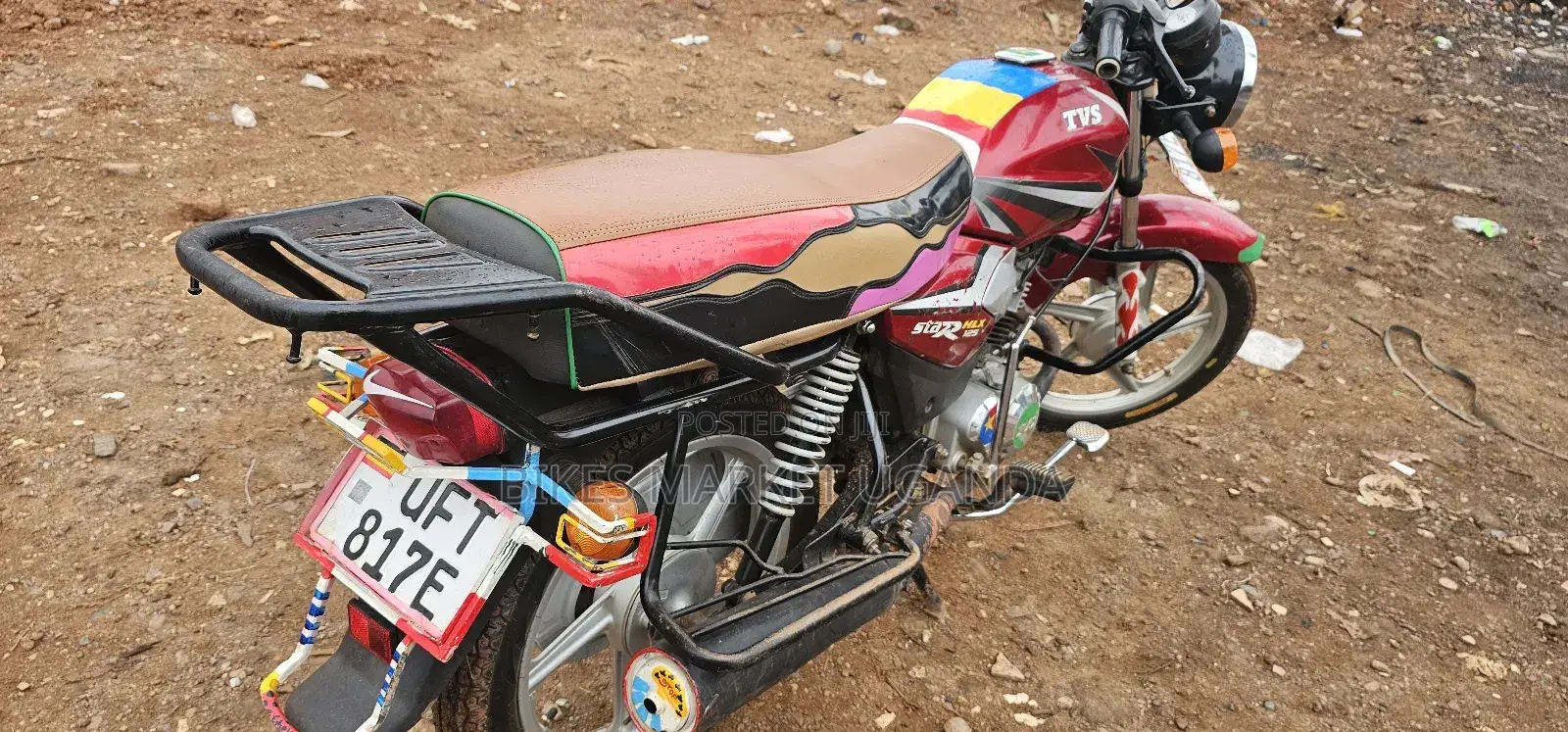 TVS HLX 125 2023 Red