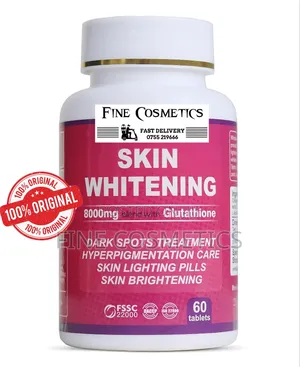 Skin Whitening Tablets Glutathione Toning Darkspots Brightening Pills