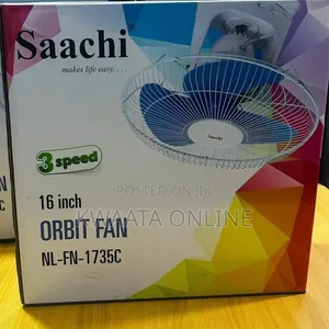 Saachi 16 Inch Orbit Ceiling Fan With 3 Speed Controls 9nl-Fn-1735c