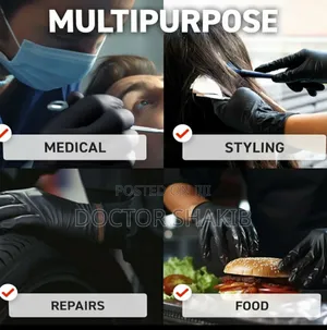 New 100pcs Black Disposable Multifunction Gloves