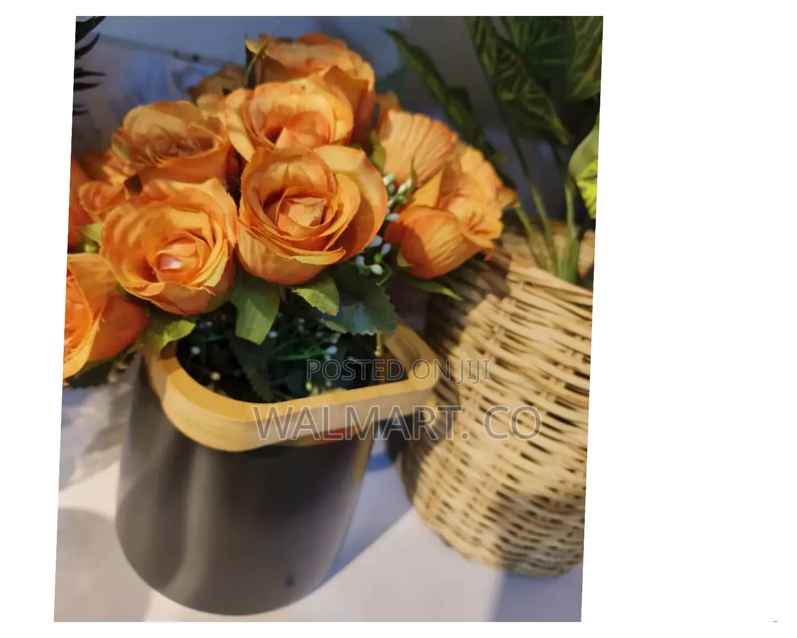 Artificial Rose With Vase
