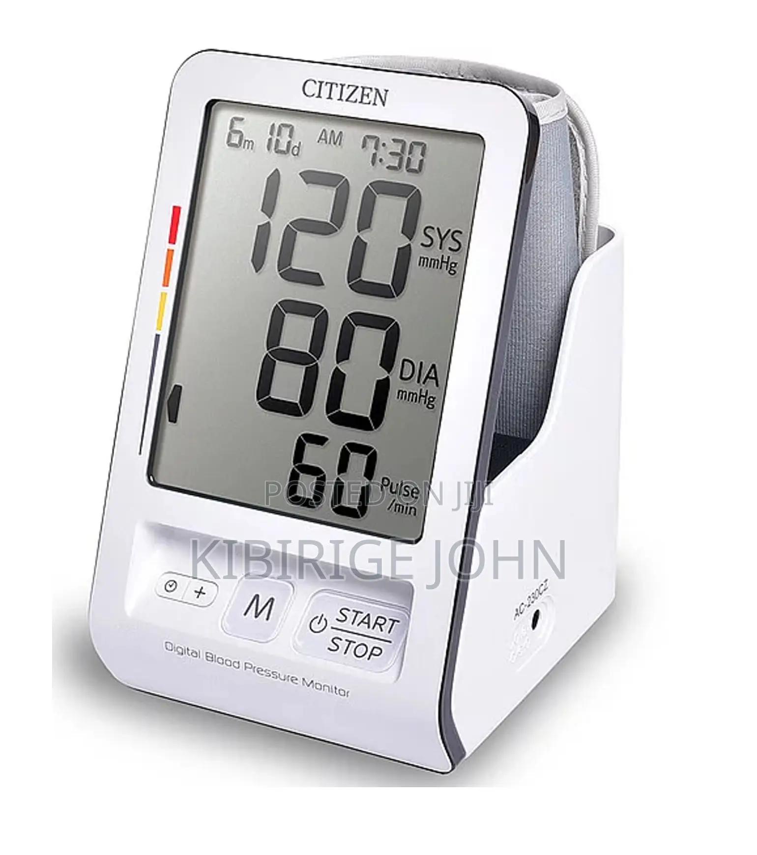 Blood Pressure Monitor With a Cuff Holder