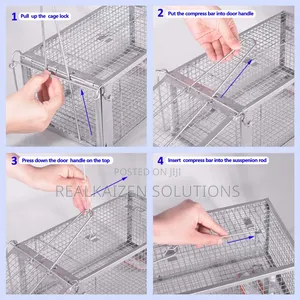 Outdoor | Indoor Reusable Humane Iron Cage Rodent Rat Trap