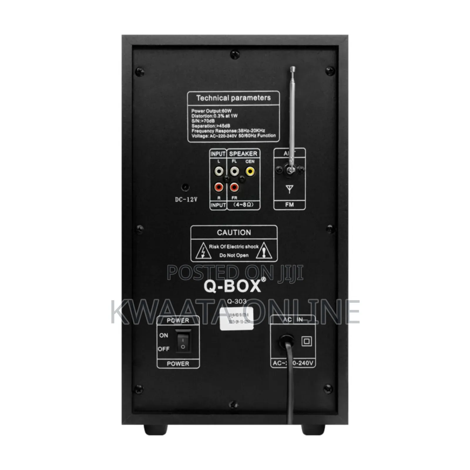 3.1ch Fal Ac Dc, Bluetooth Woofer Speaker, Fm Radio, Usb Port
