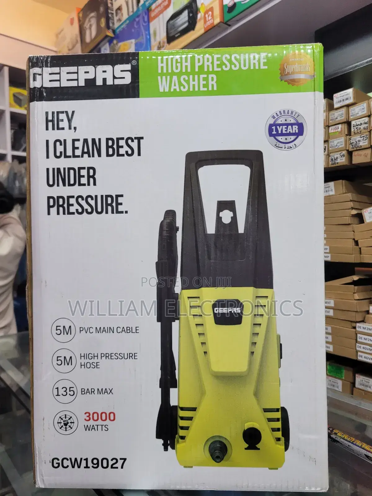 Geepas Pressure Car Washer Gcw19027