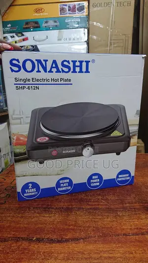 Sonashi Single Electric Hotplates \\ 1500w \\ SHP-612