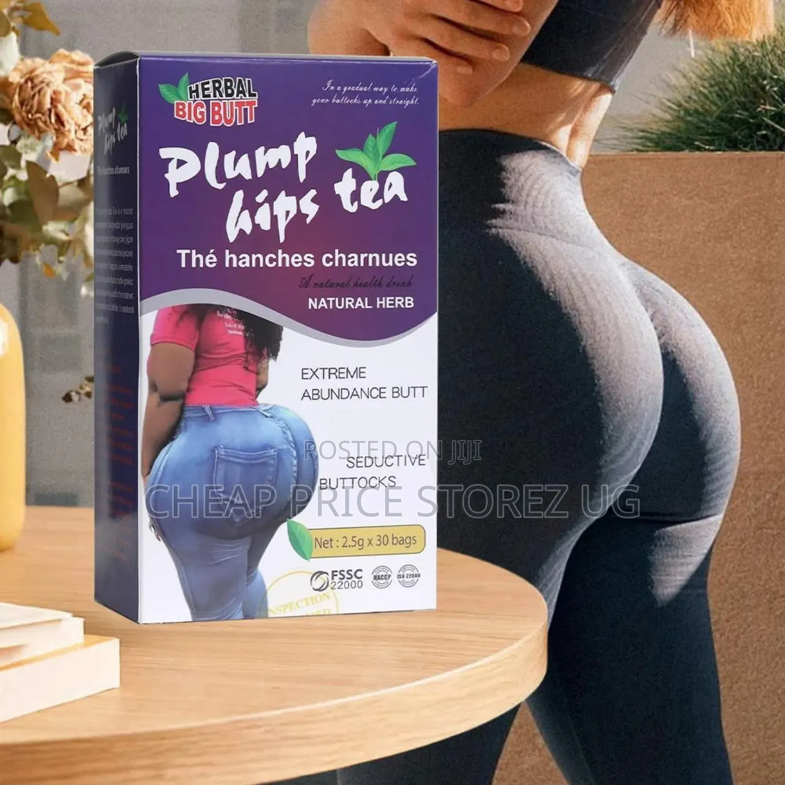 Natural Plump Hips Tea Big Hip Butt Tea Healthy Drink 2.5g*30bags Hot