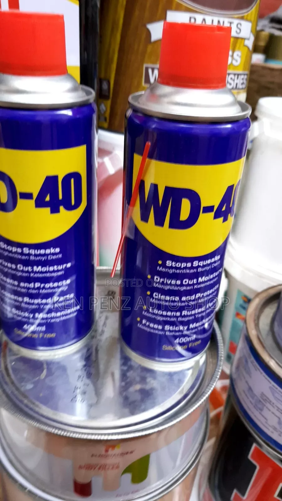 Wd - 40 for Rusty and Sticky Mechanisms Removal From All Metals