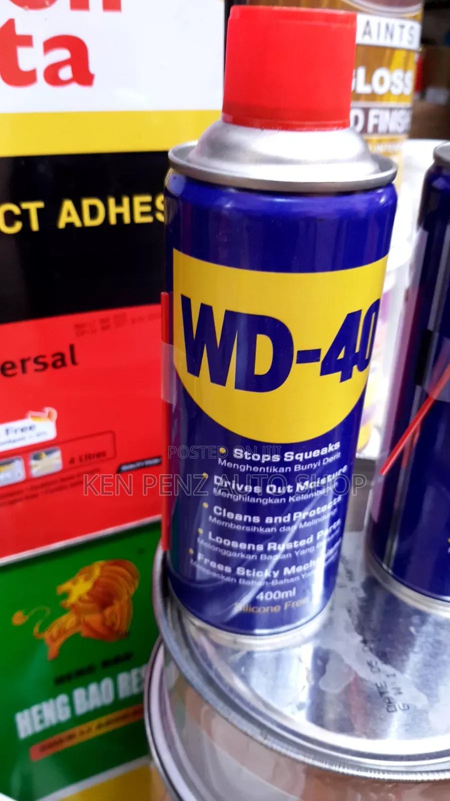 Wd - 40 for Rusty and Sticky Mechanisms Removal From All Metals