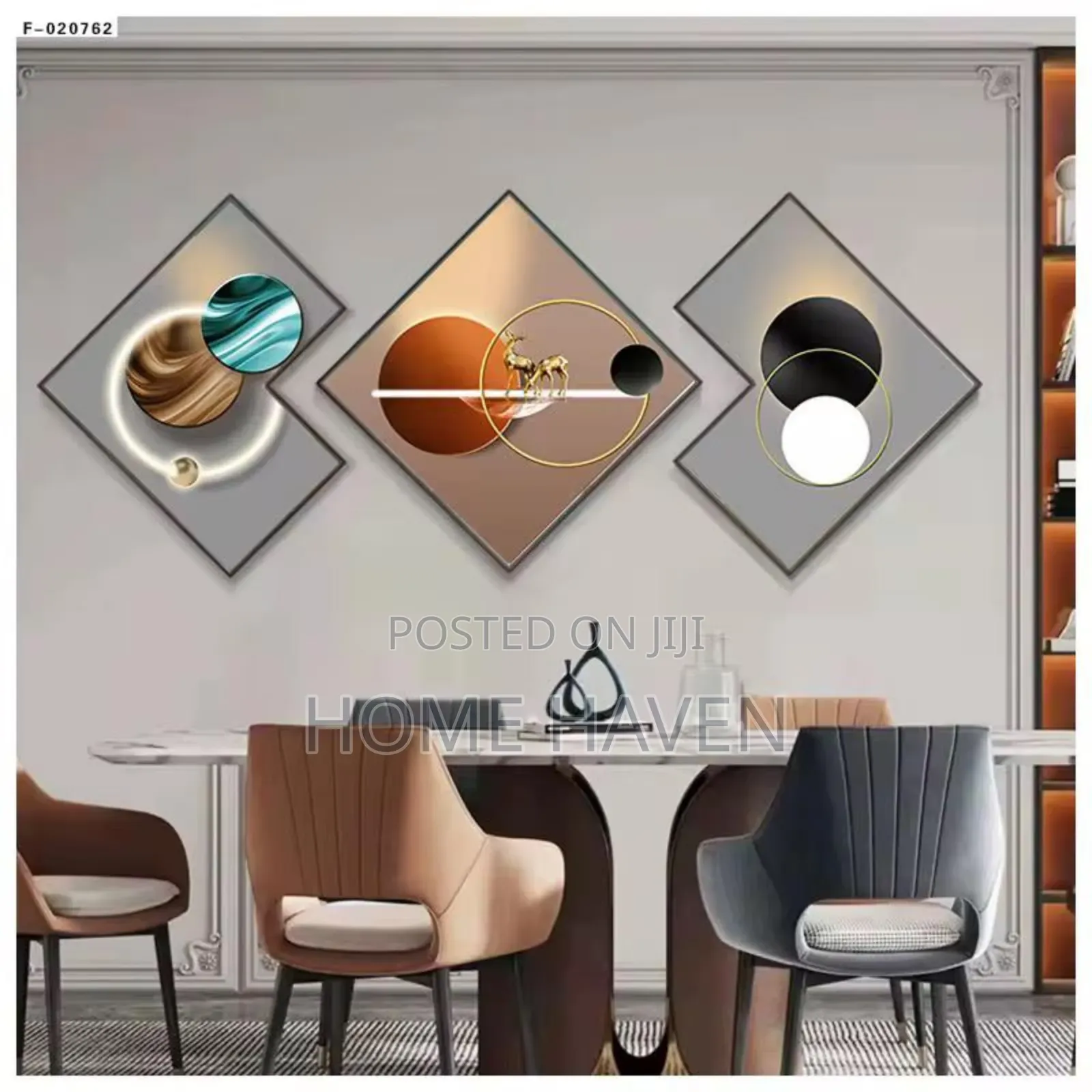 Modern Wall Hangings and Clock