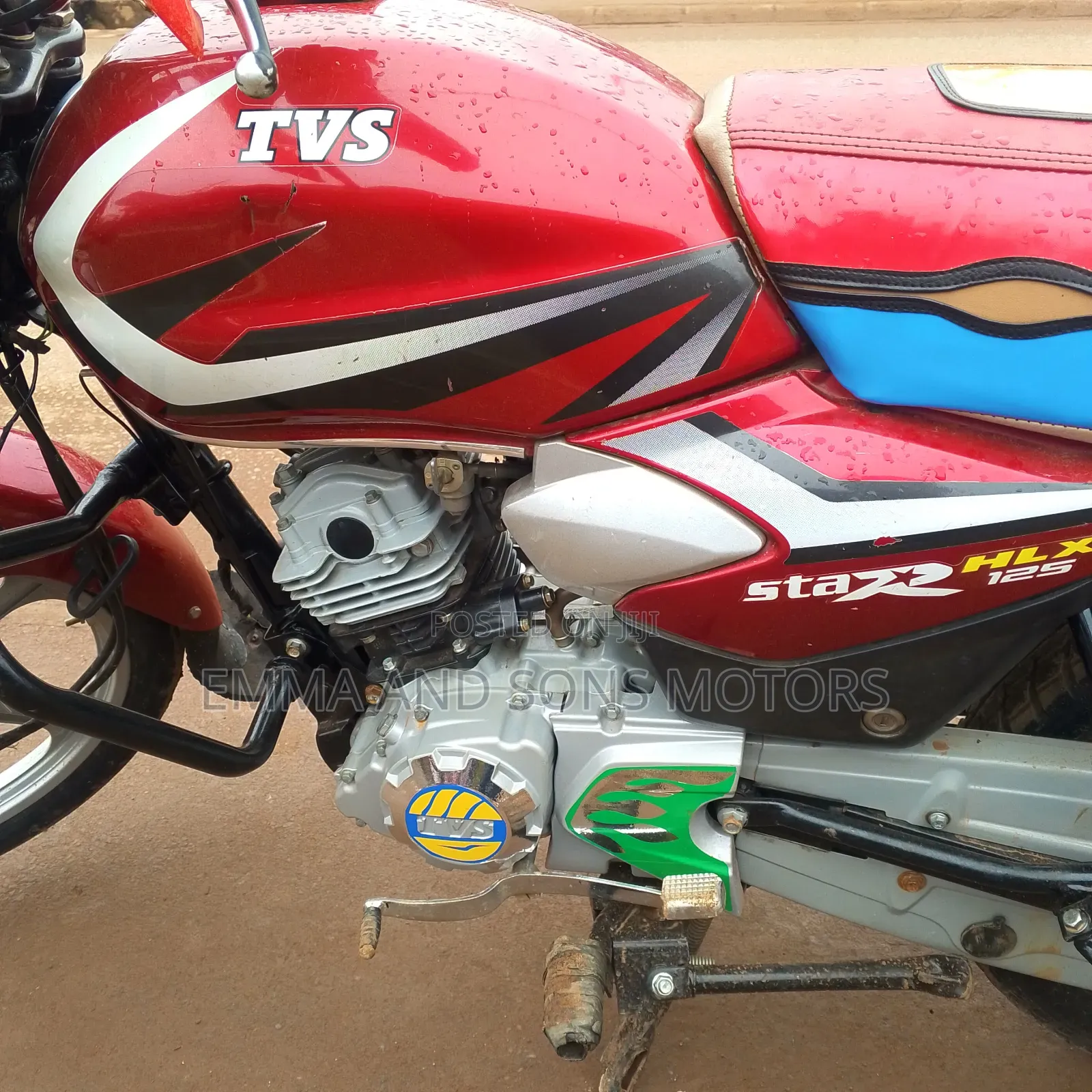 TVS HLX 125 2024 Red