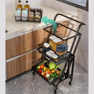 Metal Rolling Trolley Organizer