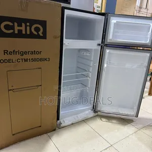 Chiq 150 Liters Double Door Top Freezer Refrigerator - (3yrs Wrnty)