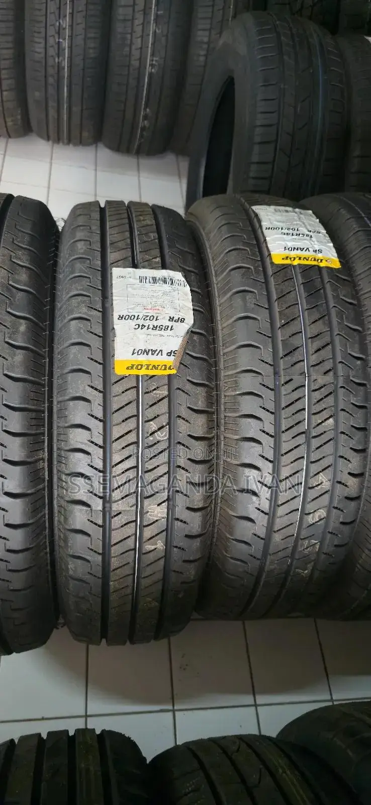 185r14c Sp Van01 Dunlop Brand New Tyres