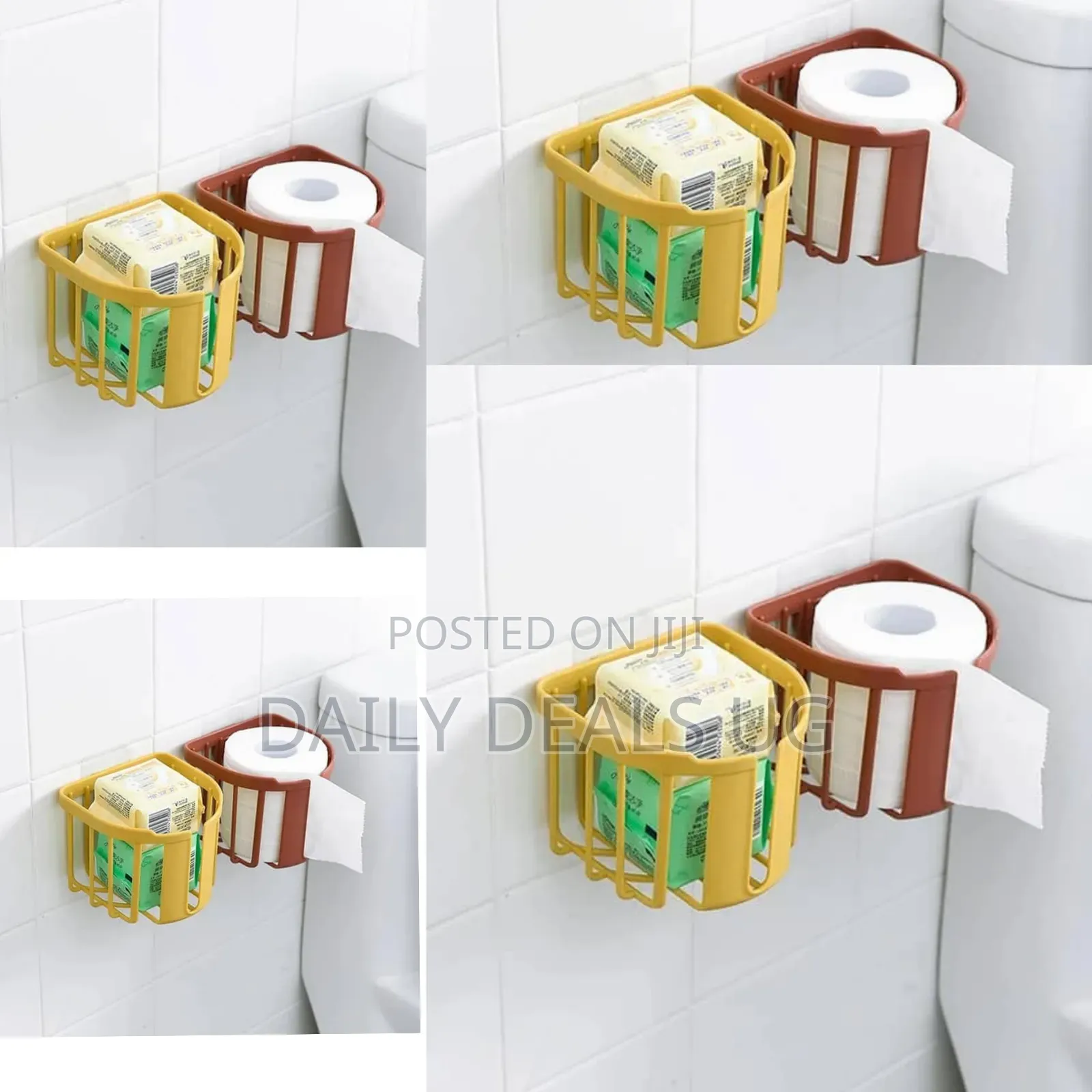Wall- Mounted Toilet Paper and Storage Holders