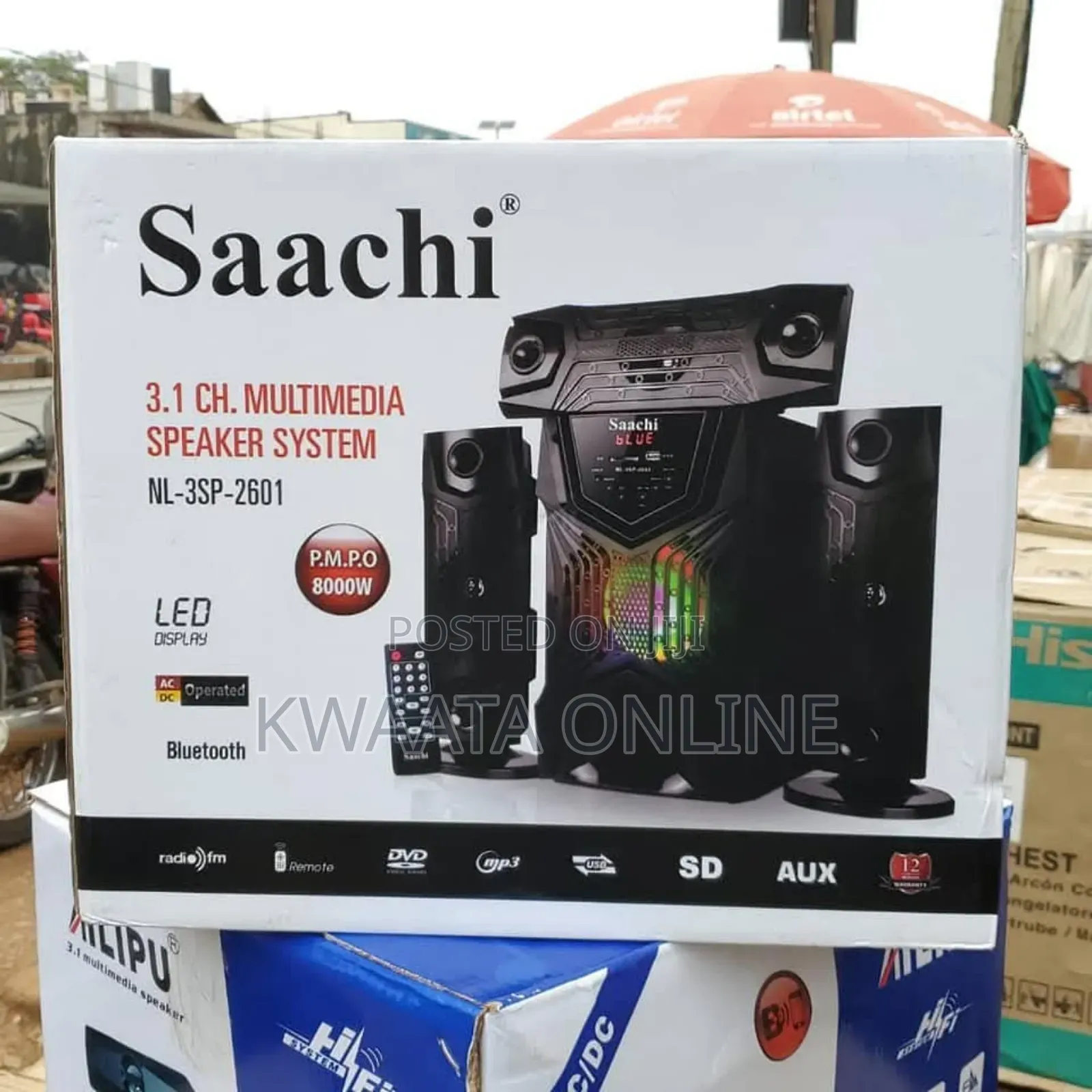 Saachi High Tech Super Bass Woofer With Remote