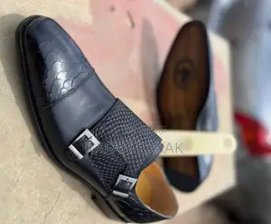 Original Men’S John Foster Double Buckle Monk Strap Shoes