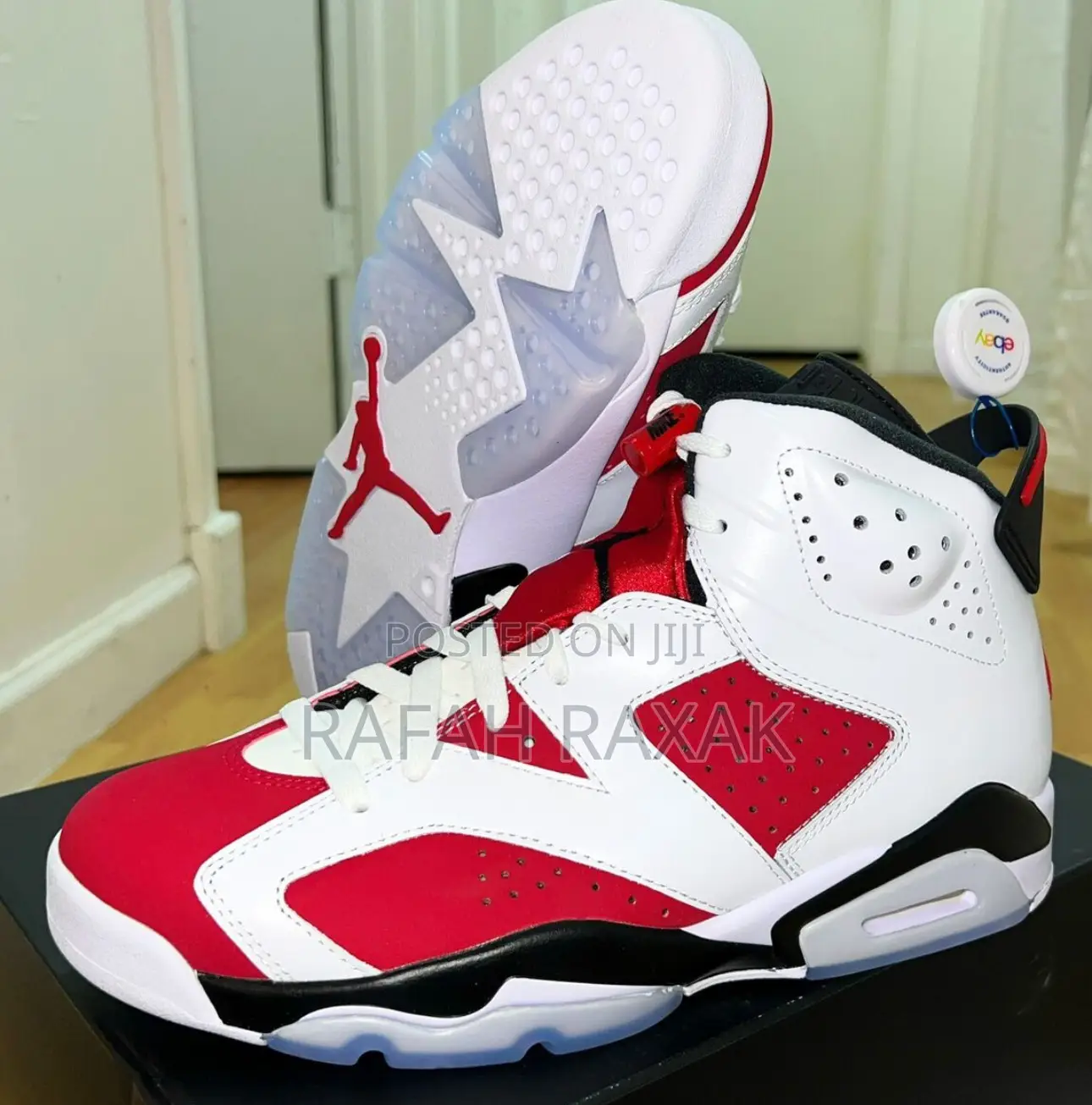 Original Nike Air Jordan 6 Retro Og “Carmine 2021” Sneakers