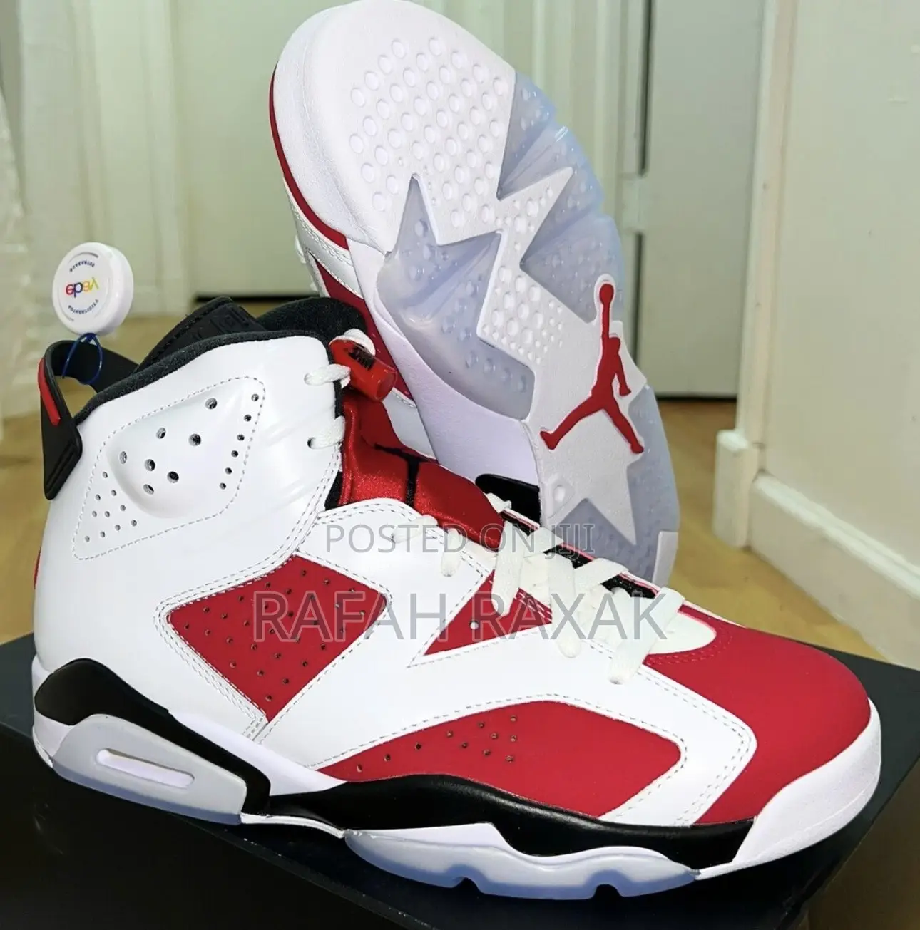 Original Nike Air Jordan 6 Retro Og “Carmine 2021” Sneakers
